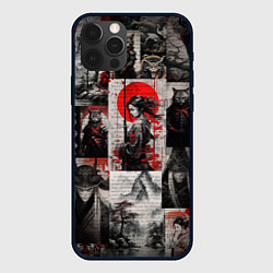 Чехол iPhone 12 Pro Max Japanese samurai art