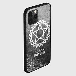 Чехол для iPhone 12 Pro Max Black Butler - grey gradient, цвет: 3D-черный — фото 2