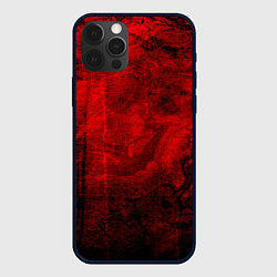 Чехол iPhone 12 Pro Max Абстракция - red trash darkness