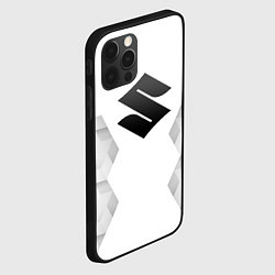 Чехол для iPhone 12 Pro Max Suzuki white poly, цвет: 3D-черный — фото 2
