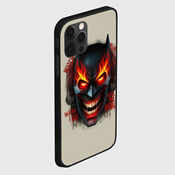 Чехол для iPhone 12 Pro Max Огенный Бэтмент, цвет: 3D-черный — фото 2