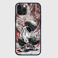 Чехол iPhone 12 Pro Max Ксеноморф на спорте