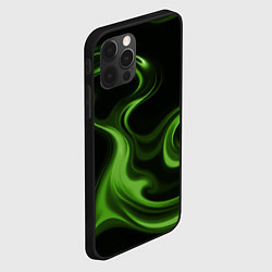 Чехол для iPhone 12 Pro Max Green black, цвет: 3D-черный — фото 2
