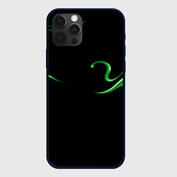 Чехол для iPhone 12 Pro Max The color is light green abstraction, цвет: 3D-черный