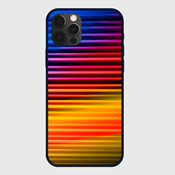 Чехол iPhone 12 Pro Max Полосатый градиент
