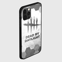Чехол для iPhone 12 Pro Max Dead by Daylight - white gradient, цвет: 3D-черный — фото 2