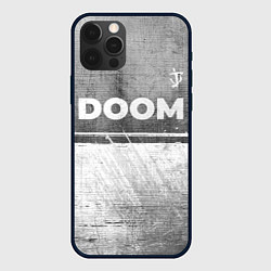 Чехол iPhone 12 Pro Max Doom - grey gradient посередине