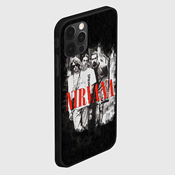 Чехол для iPhone 12 Pro Max Нирвана фото группы, цвет: 3D-черный — фото 2