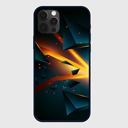 Чехол iPhone 12 Pro Max Космический неоновый разлом