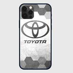 Чехол для iPhone 12 Pro Max Toyota - white gradient, цвет: 3D-черный