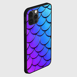 Чехол для iPhone 12 Pro Max Градиент на чешуе, цвет: 3D-черный — фото 2