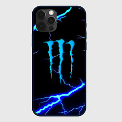 Чехол iPhone 12 Pro Max Monster energy storm blue