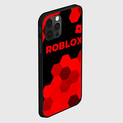 Чехол для iPhone 12 Pro Max Roblox - red gradient посередине, цвет: 3D-черный — фото 2