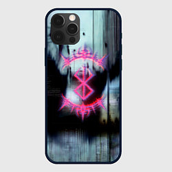 Чехол для iPhone 12 Pro Max Берсерк в стиле гранж, цвет: 3D-черный