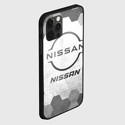 Чехол для iPhone 12 Pro Max Nissan - white gradient, цвет: 3D-черный — фото 2