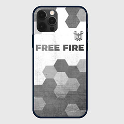 Чехол iPhone 12 Pro Max Free Fire - white gradient посередине