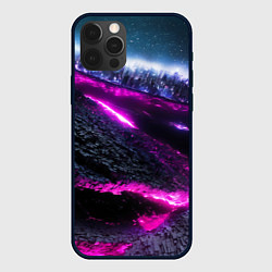 Чехол для iPhone 12 Pro Max Фентази город неон, цвет: 3D-черный
