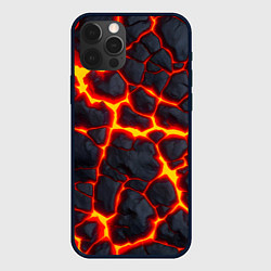 Чехол для iPhone 12 Pro Max Реки лавы, цвет: 3D-черный