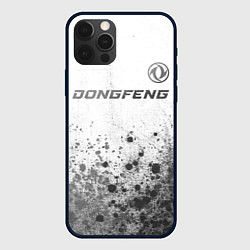 Чехол для iPhone 12 Pro Max Dongfeng - white gradient посередине, цвет: 3D-черный