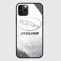 Чехол для iPhone 12 Pro Max Jaguar - white gradient, цвет: 3D-черный