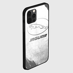 Чехол для iPhone 12 Pro Max Jaguar - white gradient, цвет: 3D-черный — фото 2