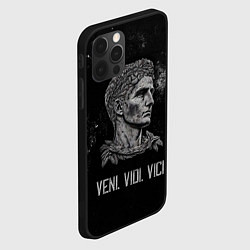 Чехол для iPhone 12 Pro Max Пришел увидел победил цезарь, цвет: 3D-черный — фото 2