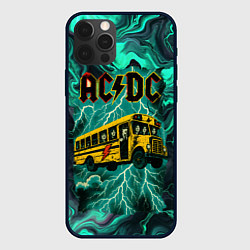 Чехол iPhone 12 Pro Max Автобус ACDC в молнии