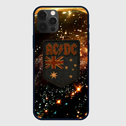 Чехол iPhone 12 Pro Max ACDC в стиле нашивки