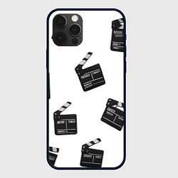 Чехол для iPhone 12 Pro Max Съёмочная хлопушка, цвет: 3D-черный
