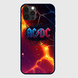 Чехол iPhone 12 Pro Max ACDC логотип в градиенте