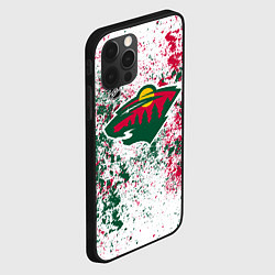 Чехол для iPhone 12 Pro Max Minnesota Wild NHL white, цвет: 3D-черный — фото 2