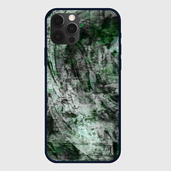 Чехол iPhone 12 Pro Max Абстракция - grey emerald rock