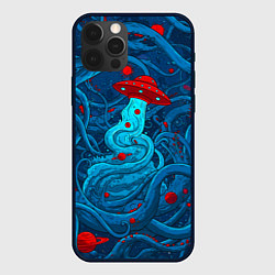 Чехол для iPhone 12 Pro Max Контакт с хаосом, цвет: 3D-черный