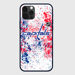 Чехол iPhone 12 Pro Max Washington Capitals NHL white