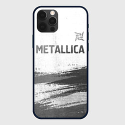 Чехол iPhone 12 Pro Max Metallica - white gradient посередине