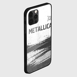 Чехол для iPhone 12 Pro Max Metallica - white gradient посередине, цвет: 3D-черный — фото 2