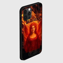 Чехол для iPhone 12 Pro Max Билли Айлиш из огня, цвет: 3D-черный — фото 2