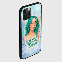 Чехол для iPhone 12 Pro Max Билли Айлиш бирюзовые волосы, цвет: 3D-черный — фото 2