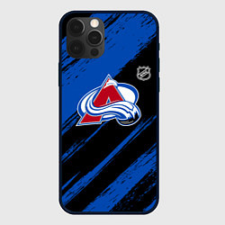 Чехол для iPhone 12 Pro Max Колорадо Эвеланш - синий и черный, цвет: 3D-черный