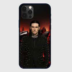 Чехол iPhone 12 Pro Max Bones в пиджаке с шыпами
