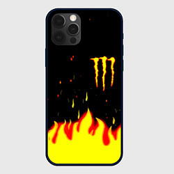 Чехол iPhone 12 Pro Max Monster energy fire steel