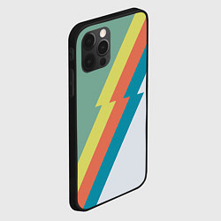 Чехол для iPhone 12 Pro Max Рок молния Боуи весенняя палитра, цвет: 3D-черный — фото 2