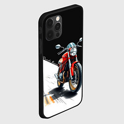 Чехол для iPhone 12 Pro Max Ducati Racer, цвет: 3D-черный — фото 2