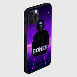 Чехол для iPhone 12 Pro Max Bones retrowave, цвет: 3D-черный — фото 2