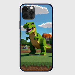 Чехол iPhone 12 Pro Max Тираннозавр рекс - Майнкрафт