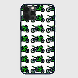 Чехол iPhone 12 Pro Max Motorbike green