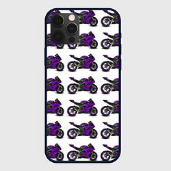 Чехол iPhone 12 Pro Max Motorcycle purple