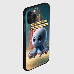 Чехол для iPhone 12 Pro Max Blueberini Octopusini мем, цвет: 3D-черный — фото 2