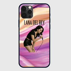 Чехол iPhone 12 Pro Max Lana Del Rey поет в микрофон