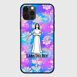 Чехол iPhone 12 Pro Max Lana Del Rey нарисованная черными линиями